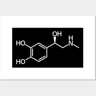 Adrenaline/Epinephrine Chemistry Molecule Structure Posters and Art